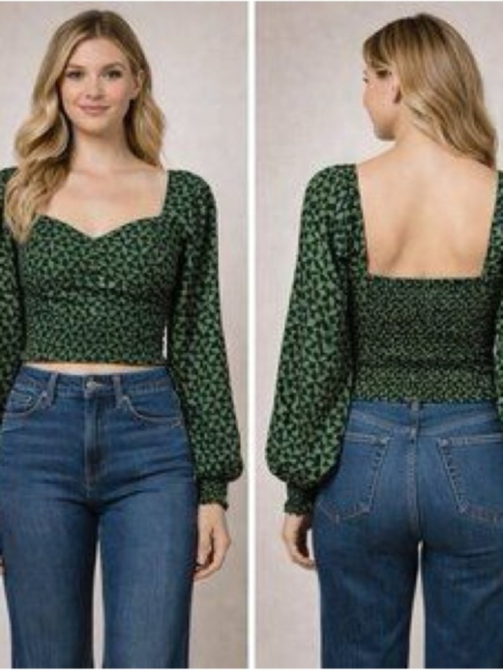 Abercrombie and Fitch Women’s sweetheart neck line Crop Top Small